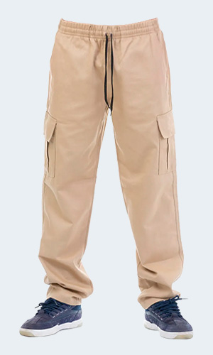 Calça Masculina - Cargo Sarja - Bege