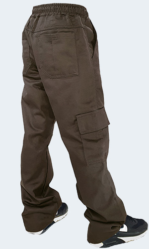 Calça Masculina - Cargo Sarja - Gelo Off