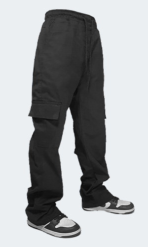 Calça Masculina - Cargo Sarja - preto