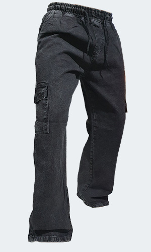 Calça Masculina - Cargo Sarja - Gelo Off